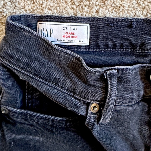 GAP Women's Dark Gray Flare Jeans 27/4S - Picture 6 of 7
